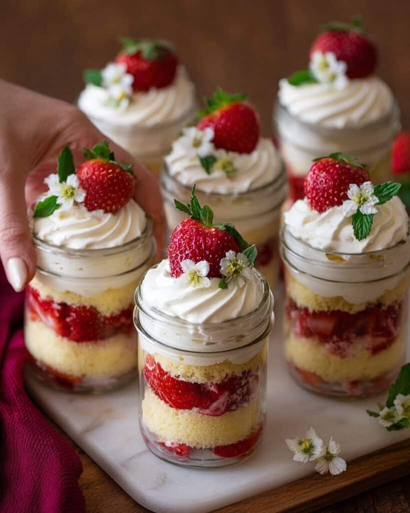 Strawberry Shortcake Trifles Recipe