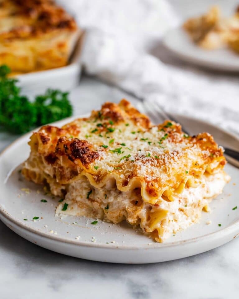 Creamy Chicken Alfredo Lasagna Roll Ups Recipe