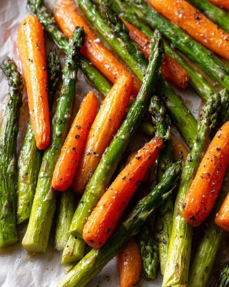 Roasted Asparagus and Carrots with Goat Cheese and Lemon Zest Recipe