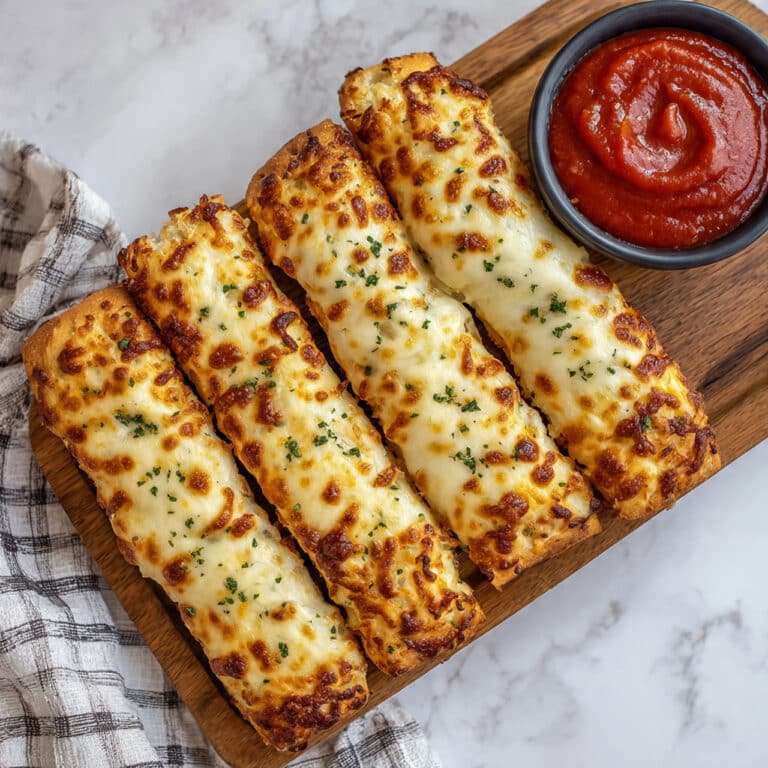 Cheesy Garlic Sourdough Breadsticks Recipe