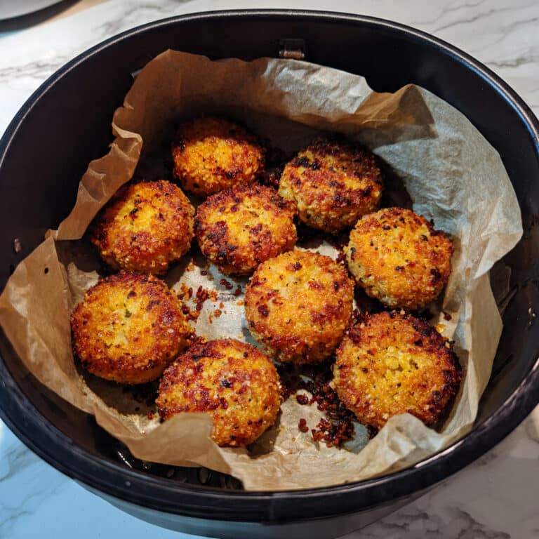 Crispy Air-Fried Deviled Eggs with Dill Garnish Recipe