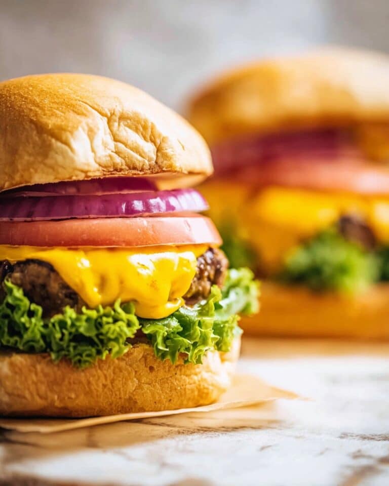 Creamy Ranch Chicken Burgers with Cheddar Recipe