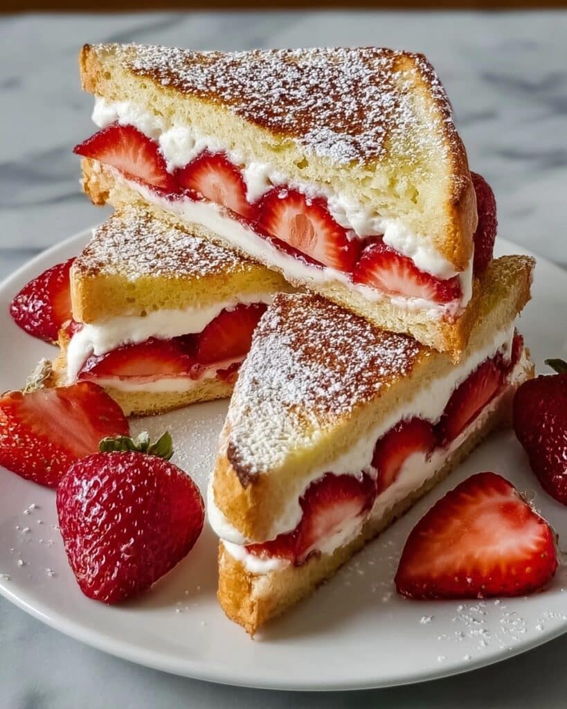 Strawberry Cheesecake Sandwiches Recipe