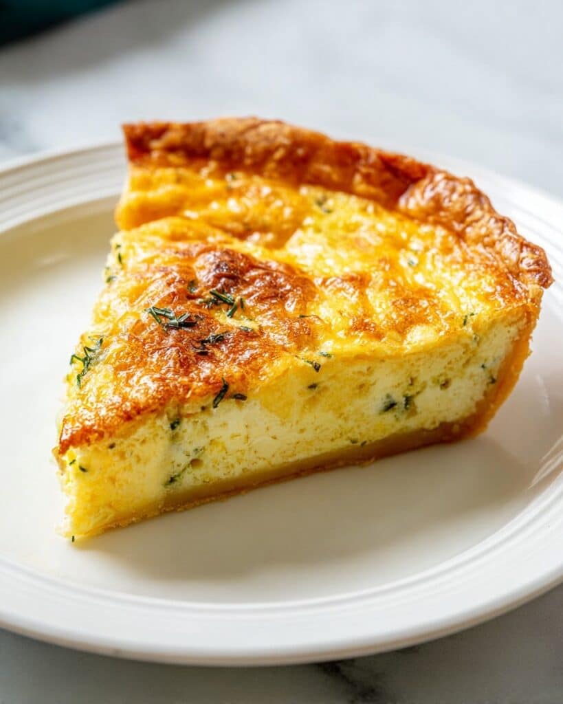 Low Carb High Protein Swiss & Gruyere Cheese Quiche Recipe