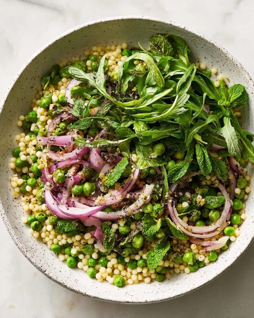 Couscous Salad with Herbs, Pistachios, and Za’atar Recipe