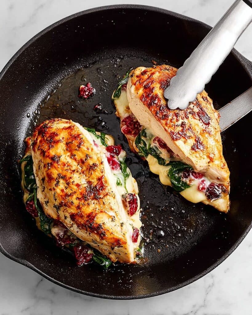 Cranberry Brie Stuffed Chicken Breasts Recipe