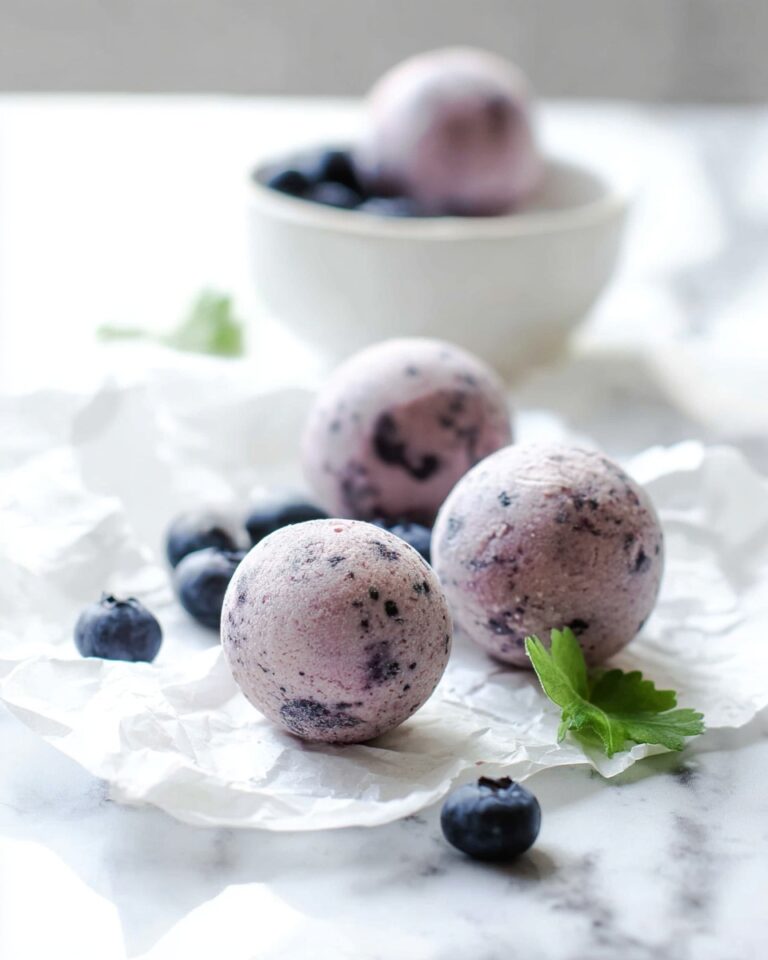 Cheesecake Protein Balls with Blueberry Puree Recipe