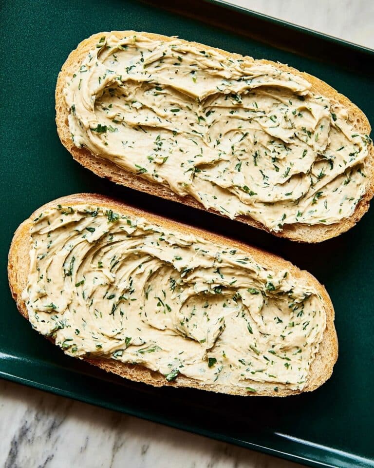 Parmesan Herb Garlic Bread Recipe