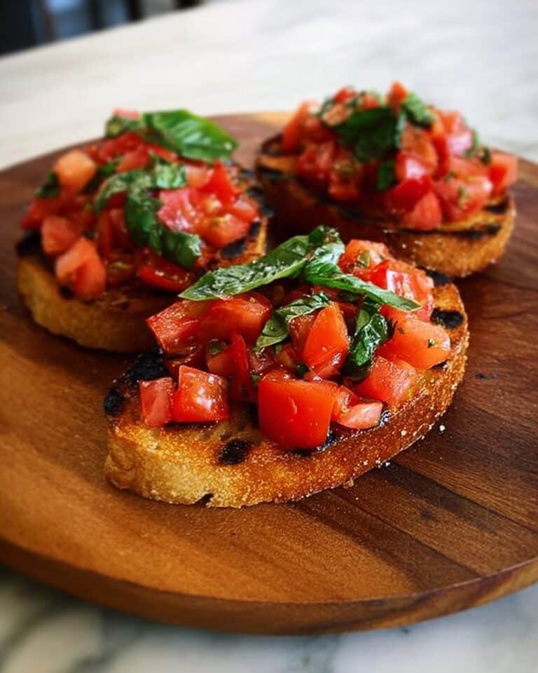 Classic Tomato Bruschetta with Fresh Basil and Crispy Sourdough Recipe