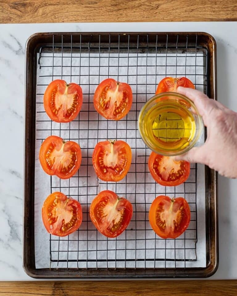 Oven Baked Tomatoes with Herb and Parmesan Breadcrumb Topping Recipe