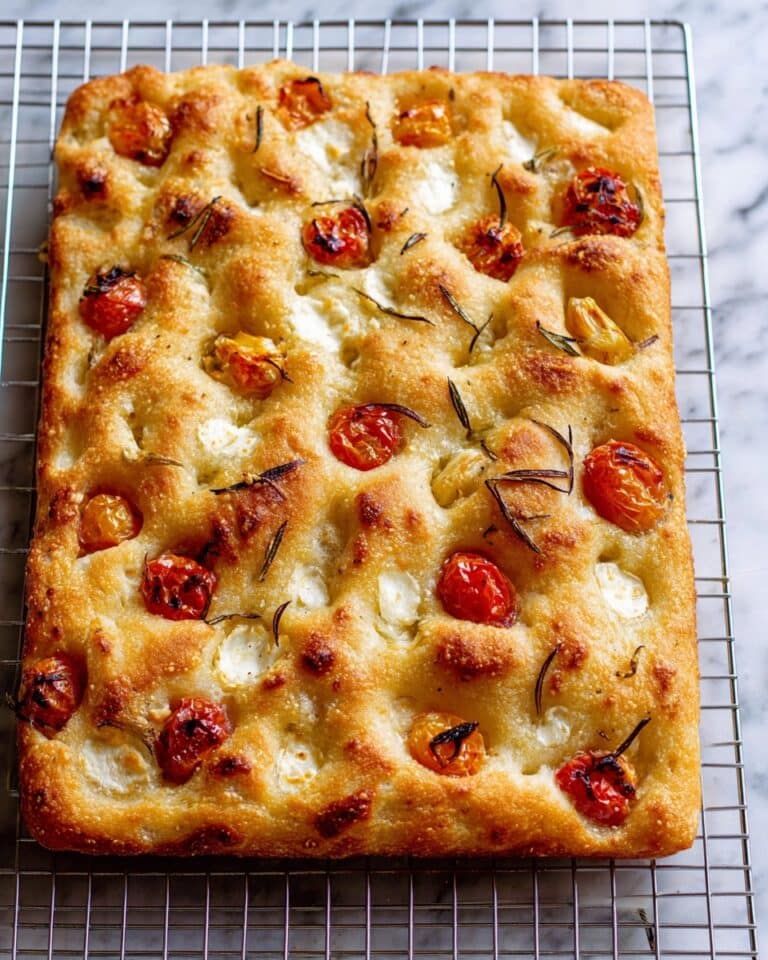 Tomato & Garlic Confit Focaccia Recipe