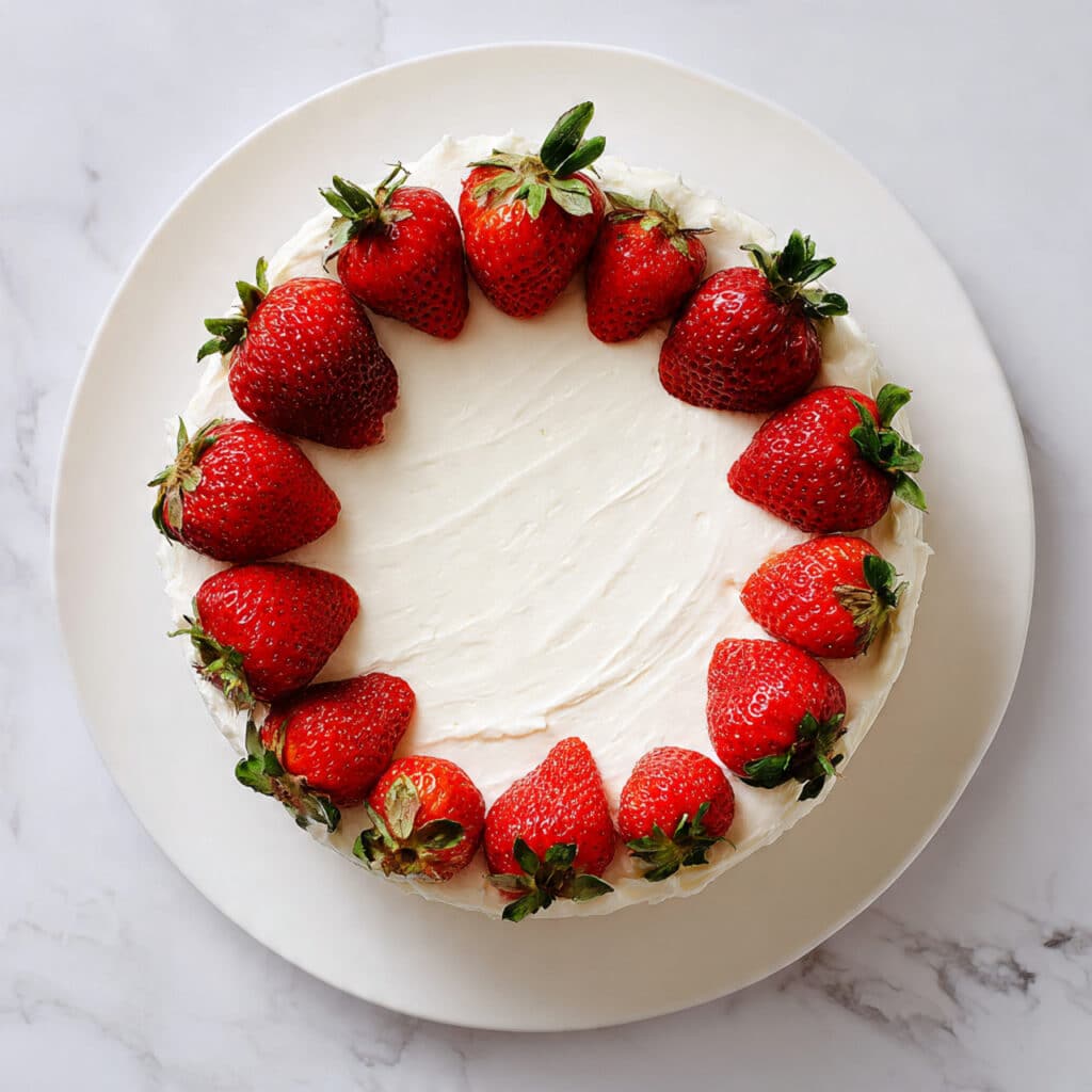 Cream Cake with Strawberry Jam, Fresh Strawberries, and Fluffy Whipped Cream Recipe