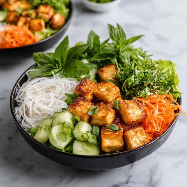 Spring Roll Salad with Crispy Tofu Recipe
