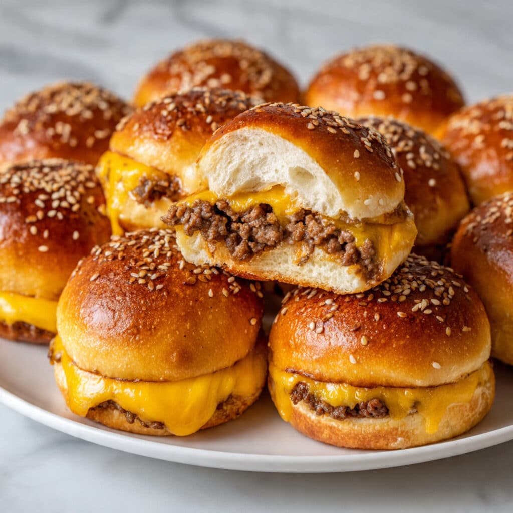 Cheesy Beef Pretzel Bombs Recipe