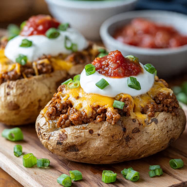 Stuffed Taco Potatoes Recipe