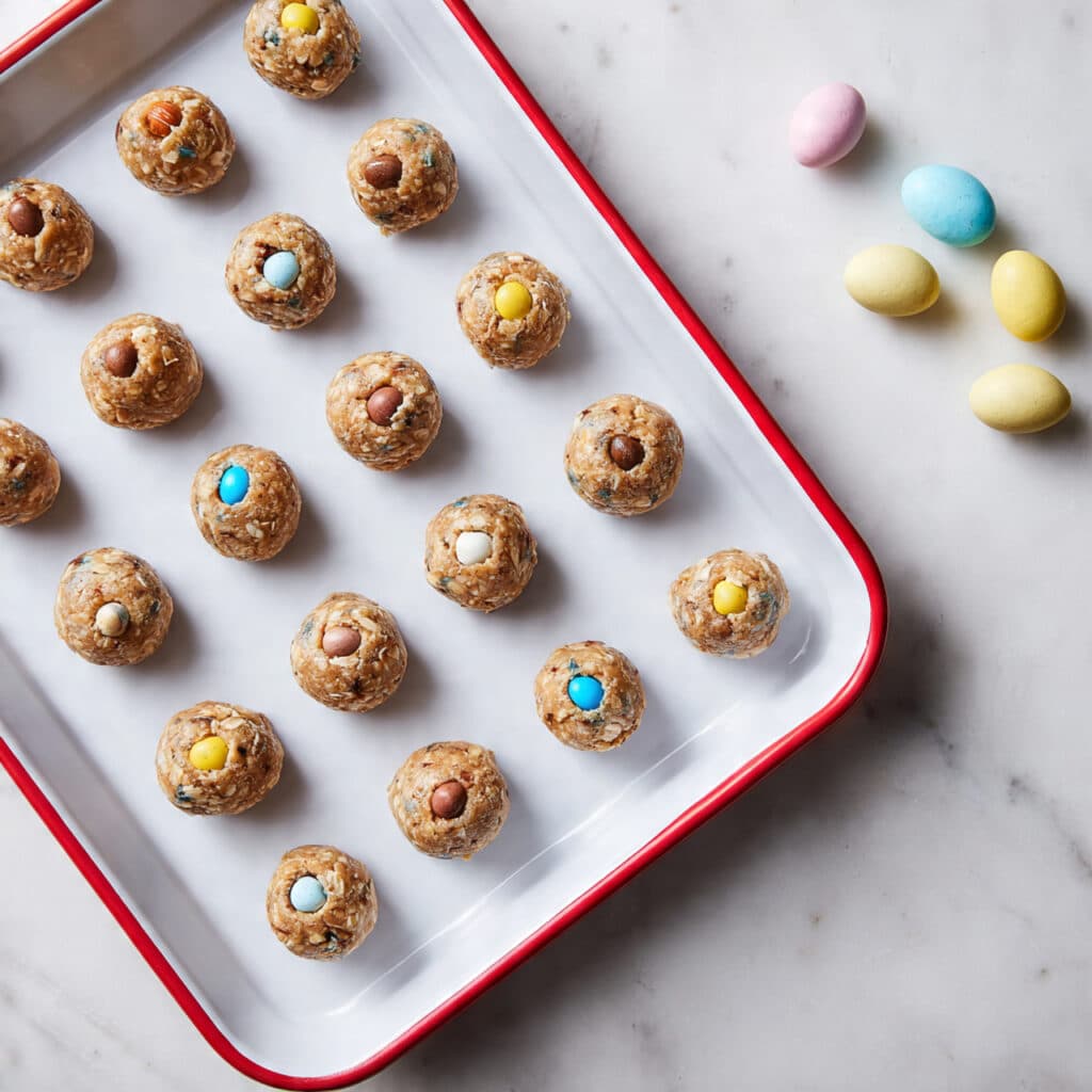 Egg Protein Balls with Crushed Cadbury Eggs Recipe