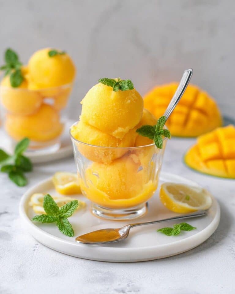 Quick Mango Sorbet Recipe