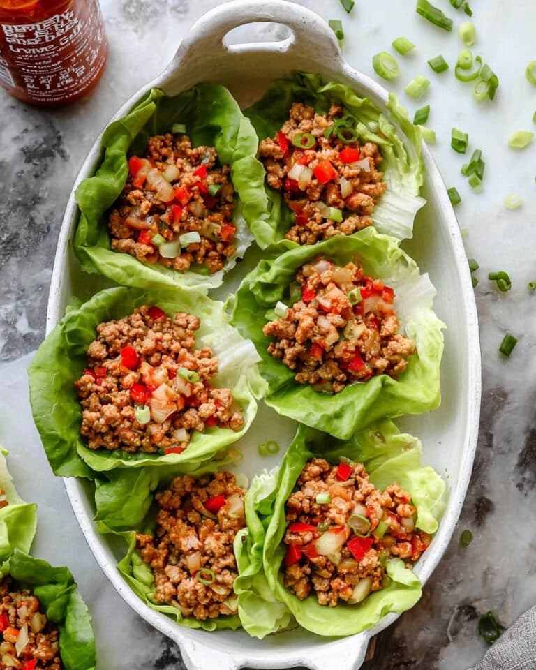 Spicy Chicken Lettuce Wraps with Water Chestnuts and Ginger Recipe