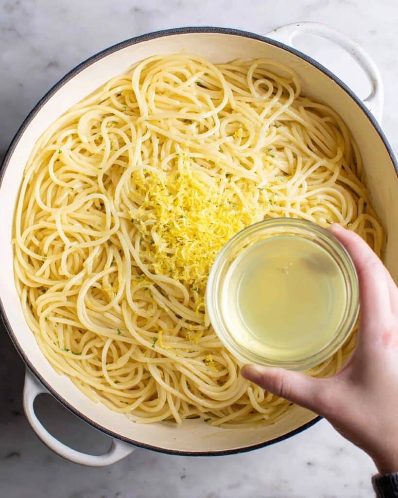 Lemon Garlic Parsley Spaghetti Recipe