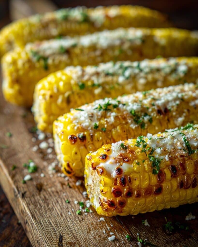 Garlic Butter Parmesan Corn on the Cob Recipe
