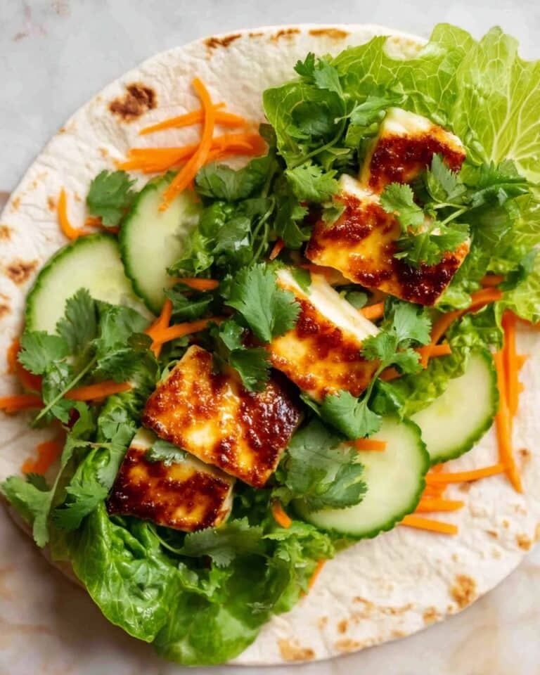 Chilli Halloumi Wrap Recipe