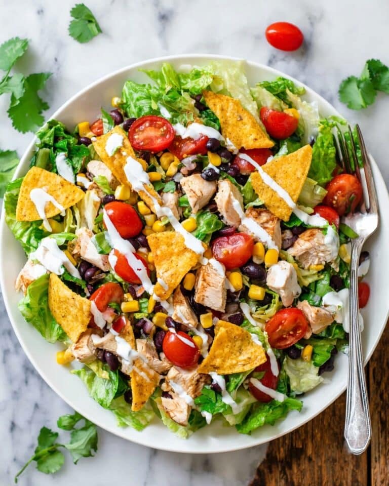 Grilled Chicken Salad with Barbecue Ranch Dressing Recipe