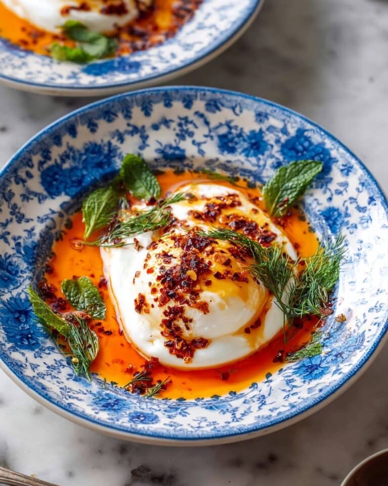 Eggs in Garlicky Yogurt Sauce Recipe
