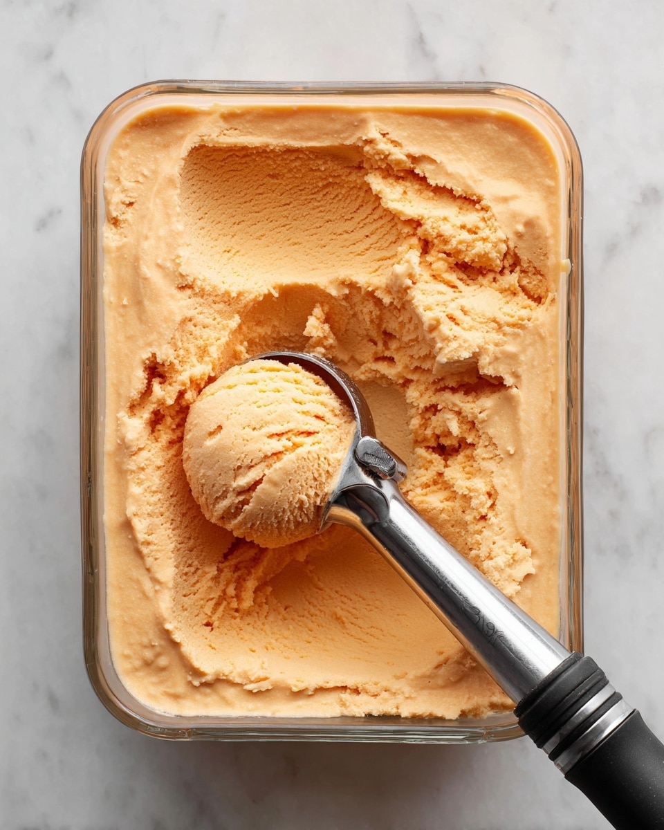 Creamy Peach Sorbet Recipe